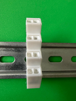 SOIXX Hutschienenhalter XWD für WAGO 2273-202 DIN Rail 35mm Weiß