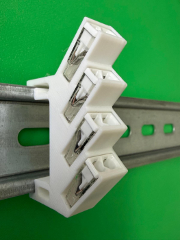 SOIXX Hutschienenhalter XWD für WAGO 2273-202 DIN Rail 35mm Weiß