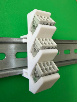 SOIXX Hutschienenhalter XWD für WAGO 2273-208 DIN Rail 35mm Weiß