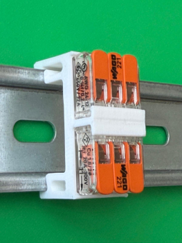 5er Pack SOIXX Hutschienenhalter XWD für 2x WAGO 221-413 DIN Rail 35mm