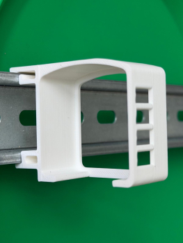 Preview: SOIXX Hutschienenhalter für Loxone Belimo Air Nano Halter für DIN 35mm Schiene
