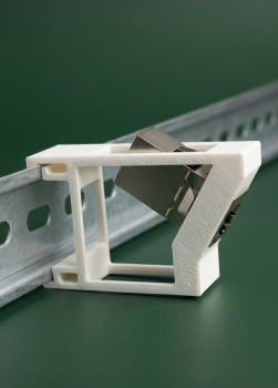 SOIXX Hutschienenhalter für Keystone Module RJ45 Netzwerk Cat6, Cat7, Cat8 DIN Rail 35 mm Adapter