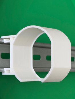 Preview: SOIXX Hutschienenhalter für Jung eNet Funk Aktor DIN Rail 35 mm
