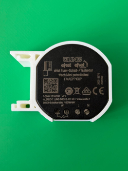 Preview: SOIXX Hutschienenhalter für Jung eNet Funk Aktor DIN Rail 35 mm