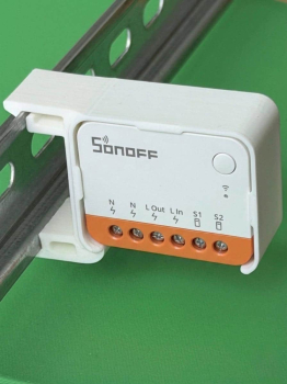4x SOIXX Hutschienenhalter 90° Halter für Sonoff Mini R4 DIN Rail 35mm Hutschiene SFD-4MR4-028
