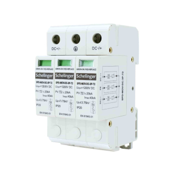 Schelinger Überspannungsschutz 3P 20kA DC 1200V Typ T2 (C) A53-SPD-MOV-DC-3P-T2