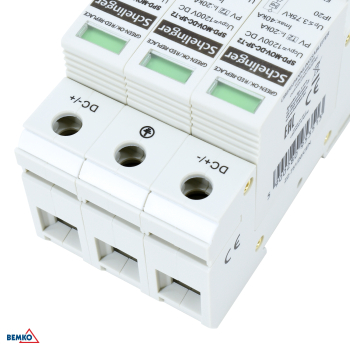 Schelinger Überspannungsschutz 3P 20kA DC 1200V Typ T2 (C) A53-SPD-MOV-DC-3P-T2