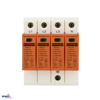 Schelinger Überspannungsschutz 4P 5kA(10/350) Typ T1+T2 (B+C) A51-SPD01-4P-B+C