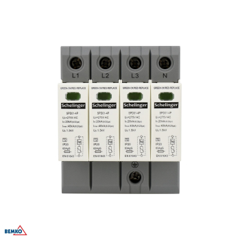Schelinger Überspannungsschutz 4P 20kA(8/20) Typ T2 (C) A51-SPD01-4P-C