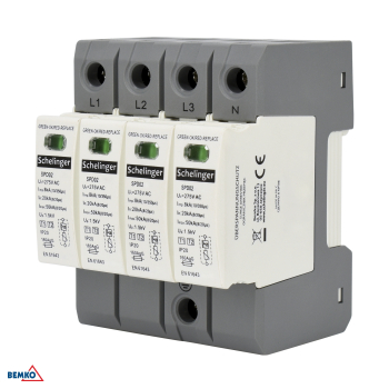 Schelinger Überspannungsschutz 4P 12,5kA(10/350) Klasse T1+T2 (B+C) A51-SPD04-4P-B+C
