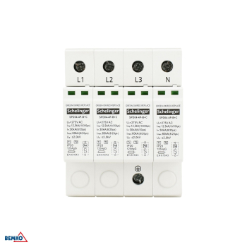 Schelinger Überspannungsschutz 4P 12,5kA(10/350) Klasse T1+T2 (B+C) A51-SPD04-4P-B+C