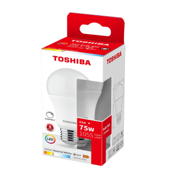 Preview: LED Lampe 11W 4000K A60 Toshiba dimmbar 1055Lm E27 Leuchtmittel