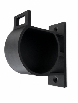 SOIXX Wandhalterung Typ 2 für EV Ladekabel, Schwarz, seitlich rechts, passend für alle Typ 2 Stecker nach DIN EN 62196-1 XEV-2SR-032