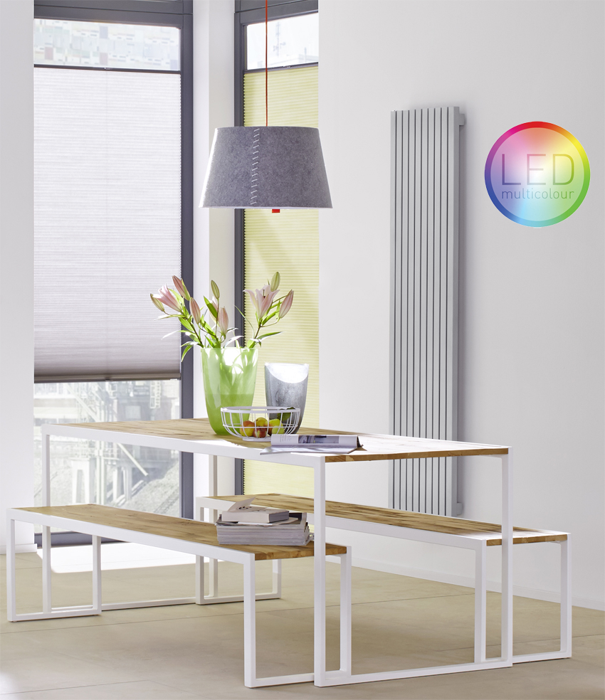 LED-Fachhandel - LED Pendelleuchte ALICE 50 Moree grau RGB Multicolour