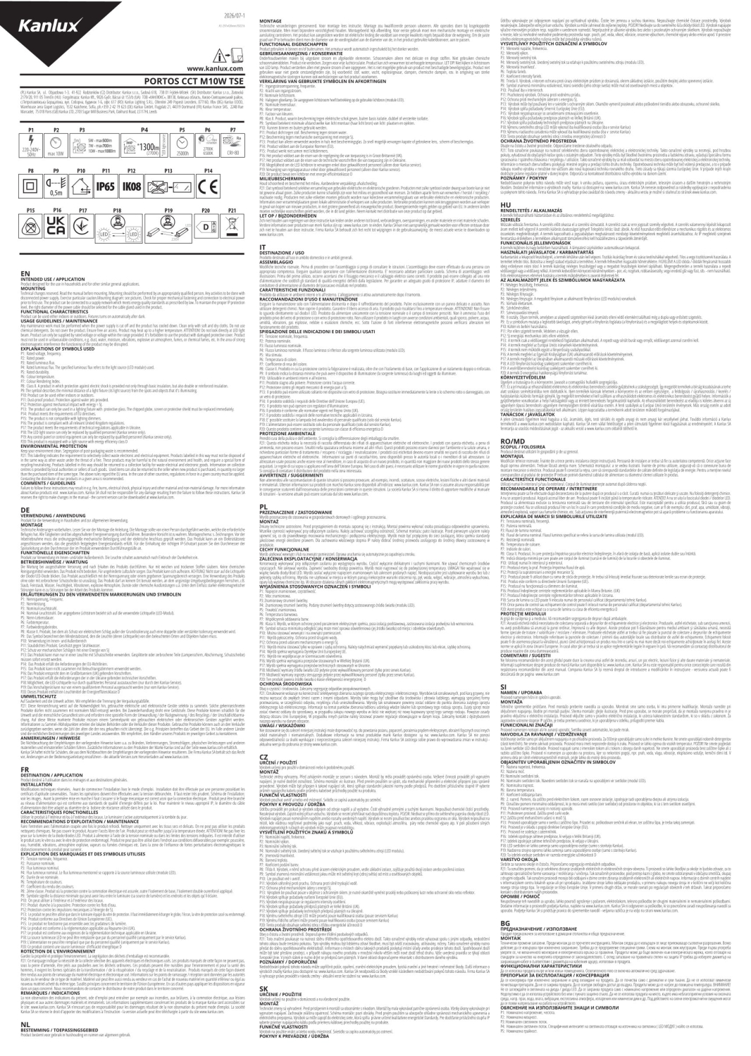 LED Fassadenleuchte PORTOS Hausnummernleuchte CCT 2700/3000/4000/5000/6500K IP65 weiss 29072