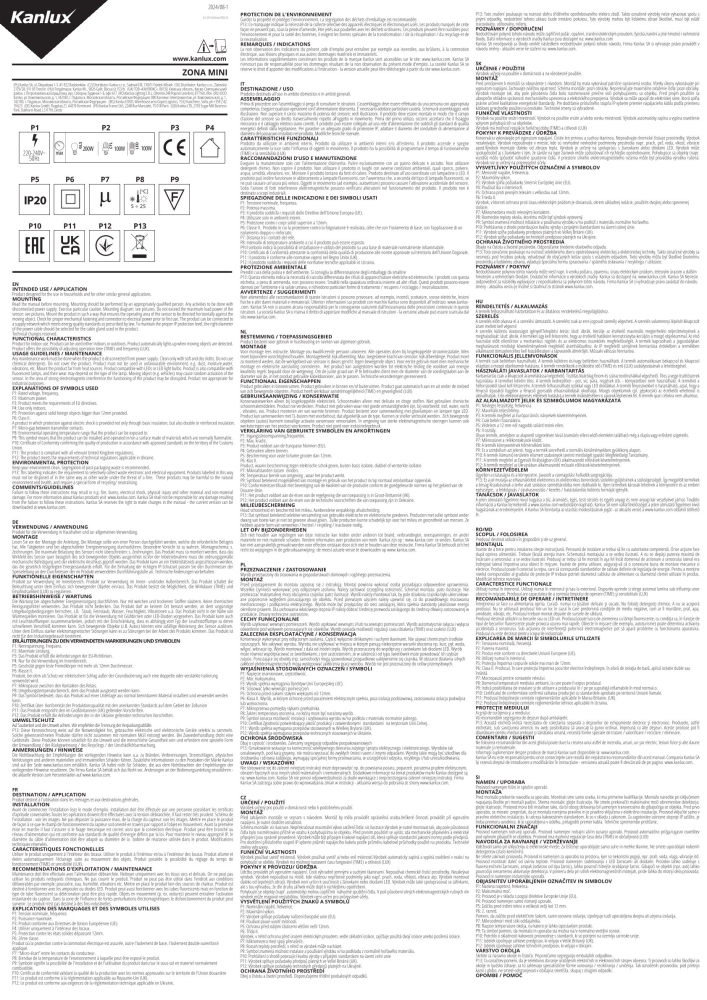 Bewegungsmelder ZONA MINI B/B PIR Sensor H360° Aufputz schwarz 37375