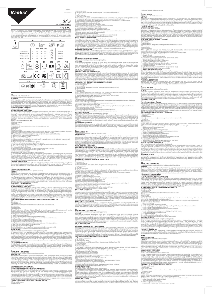 LED Spiegelleuchte YALTE CCT 3000/4000/6500K 80cm schwarz drehbar 11W IP54 Kanlux 45871