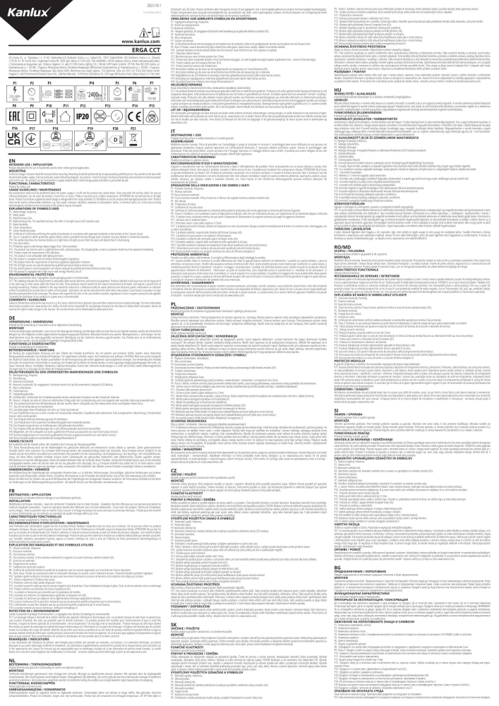LED Wand-/Deckenleuchte Downlight ERGA 17W CCT-W 3000/4000/6500K weiss 24608