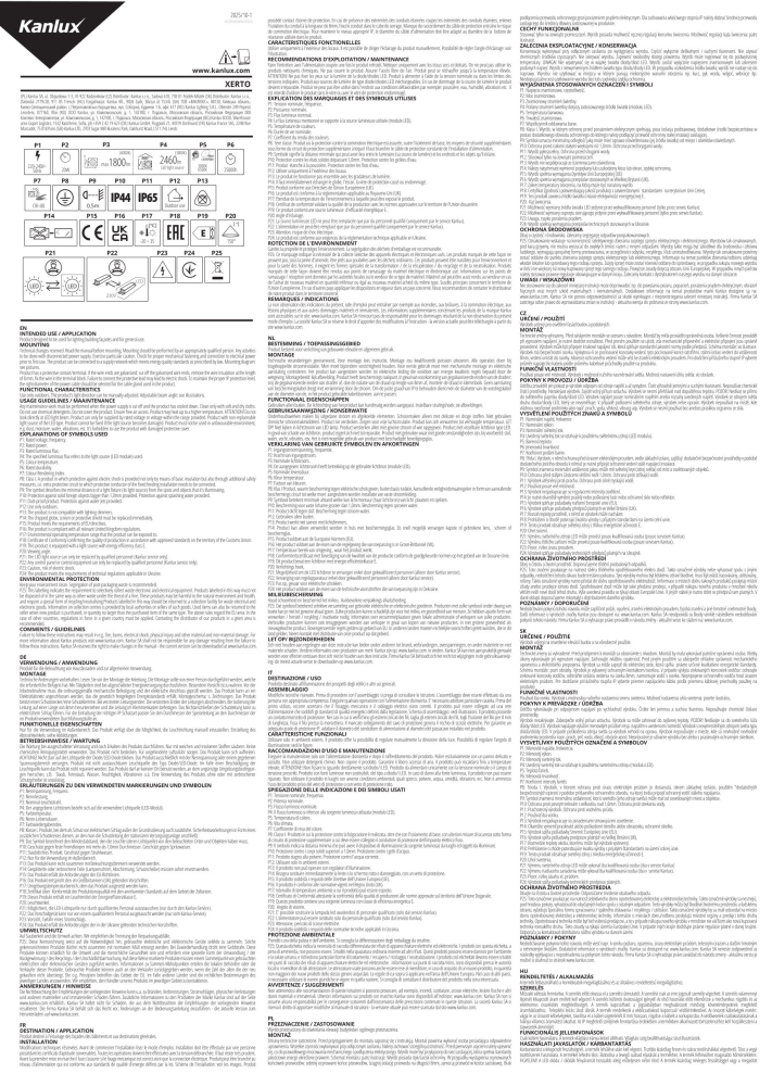 LED Fassadenleuchte XERTO EL SE Bewegungsmelder CCT 3000/4000/6500K IP65 45819