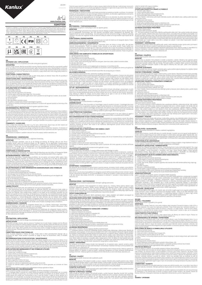 Kanlux Bewegungsmelder SQMOTION Mikrowellen-Sensor Wiess 37360