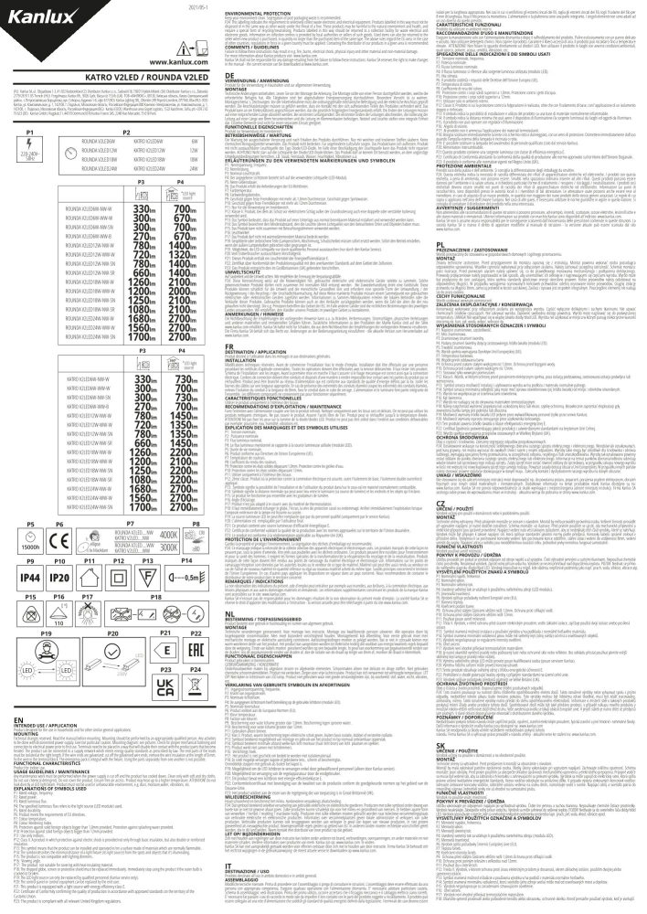 LED Panel 3000K ROUNDA V2 schwarz 6W IP44/20 Downlight 33562