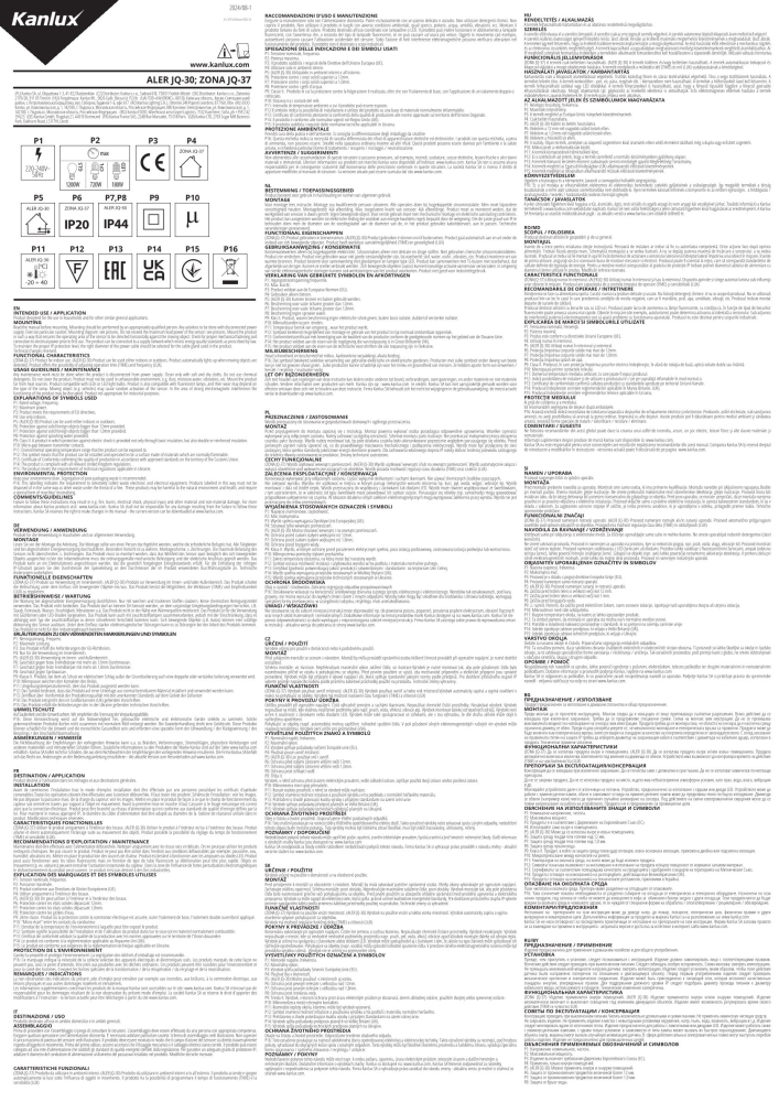 Bewegungsmelder PIR ZONA JQ Aufputz Sensor schwarz/schwarz 37379