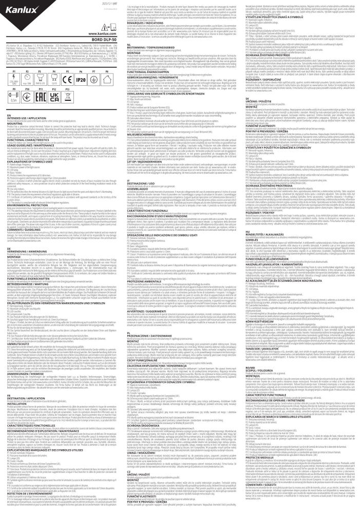 Deckenleuchte BORD DLP-50-B Kanlux schwarz GU10 Zylinder