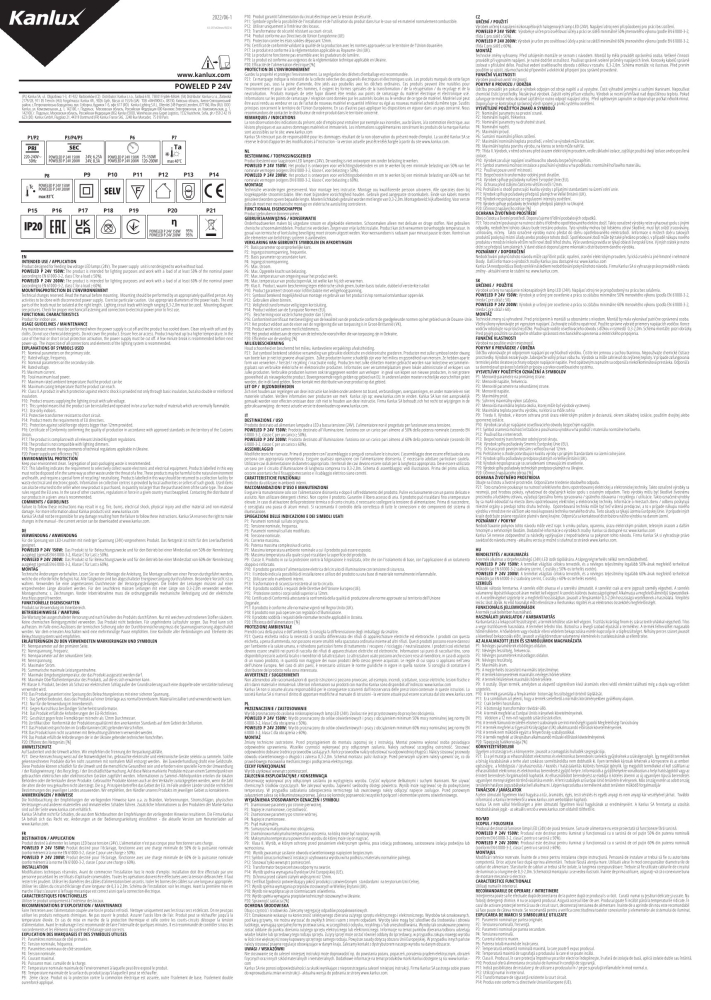 150W 24VDC elektronischer LED Trafo POWELED P Netzteil Kanlux 28964