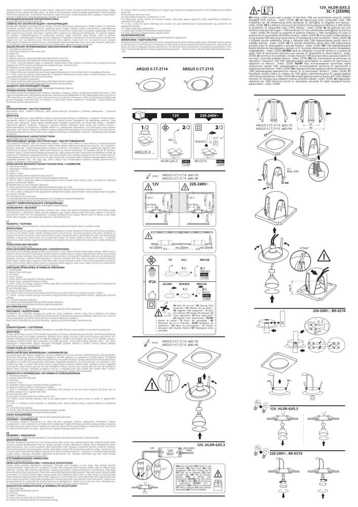 Deckeneinbauspot ARGUS II CT-2114-AN Kupfer matt 37150