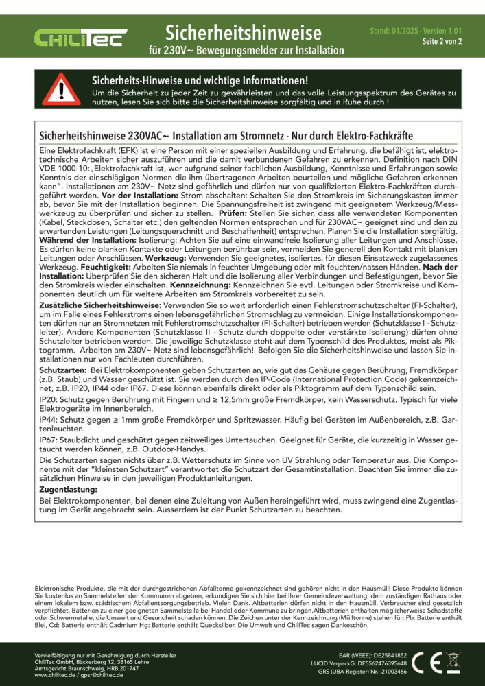 DELPHI Bewegungsmelder 160° Einbau UP 2-Draht weiss 23009