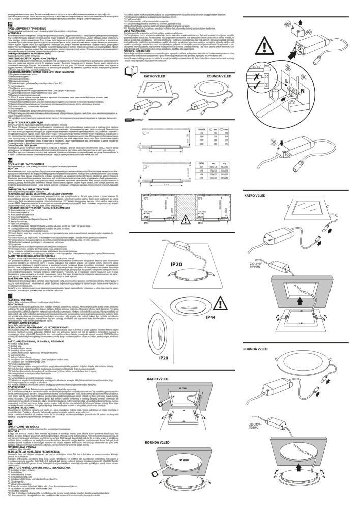 LED Panel 4000K Einbauleuchte KATRO V2 6W Downlight weiß eckig 28946
