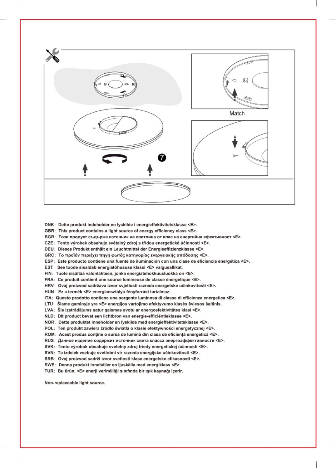 Nordlux LED Deckenleuchte VIC 35 3000K 36W IP40 Badleuchte 3200Lm 2210236001