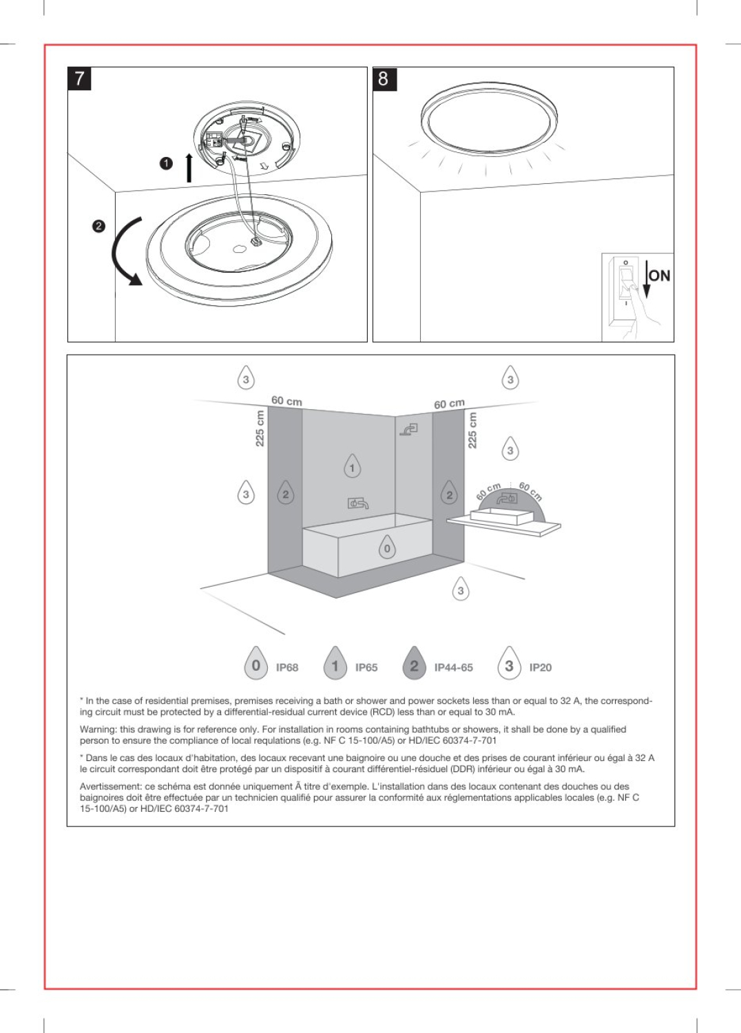 Nordlux LED Deckenleuchte Oja 29 Outdoor Round IP54 3000K 14W schwarz 2618256103