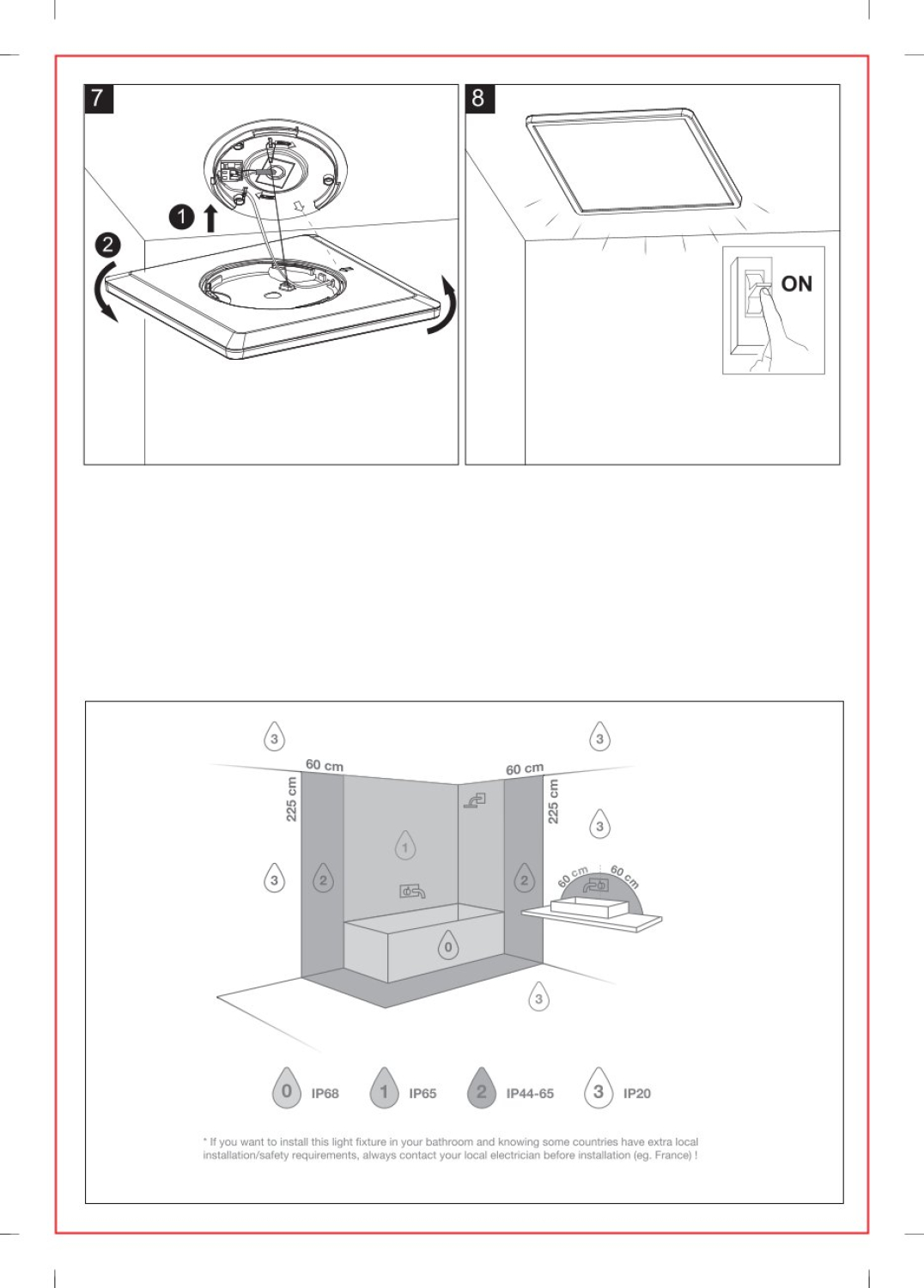 Nordlux LED Deckenleuchte Oja 29 Outdoor Square IP54 3000K 14W schwarz 2618356103