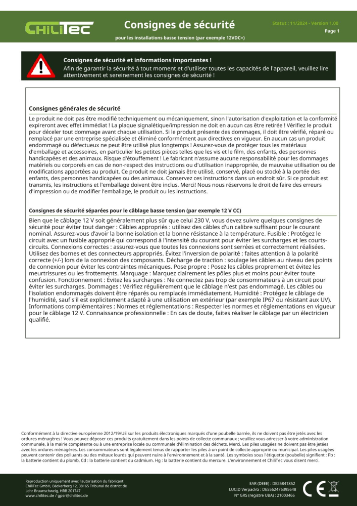 Einbau-Bewegungsmelder "CT-PIR Mini" 12V DC 1-60W Ø15mm 22261