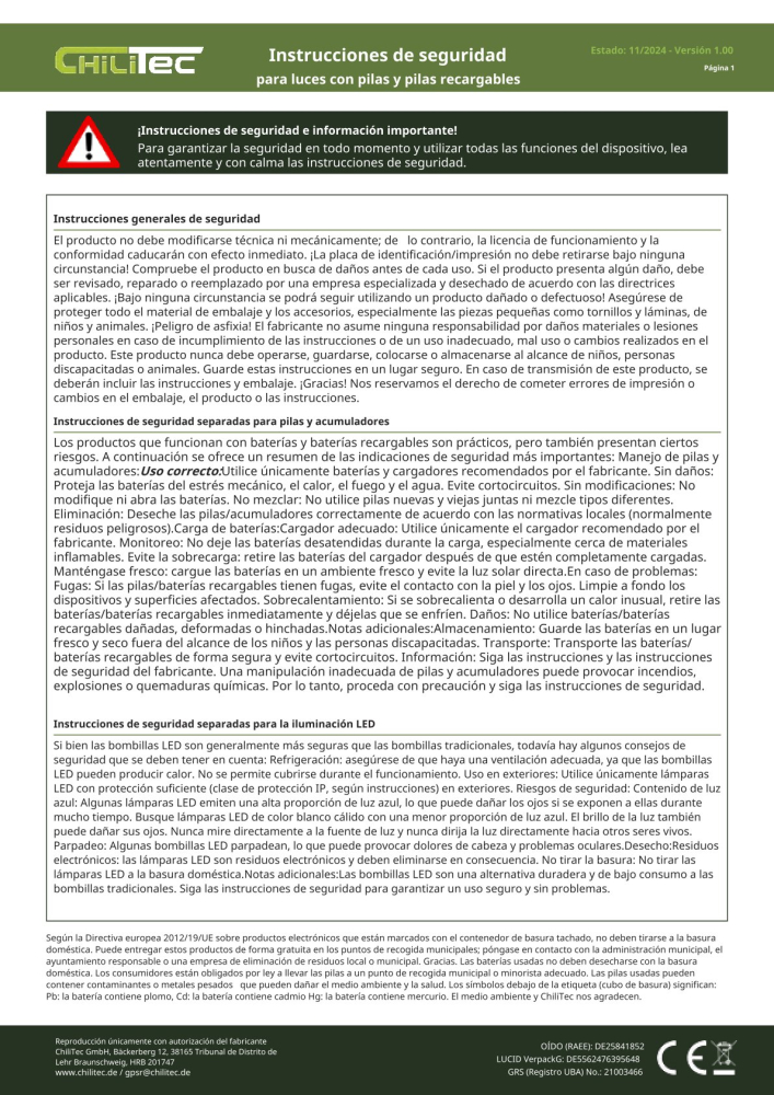 LED Akkuleuchte "CT-AKL3" CCT 3000/4000/6000K Klemmleuchte weiss 24050