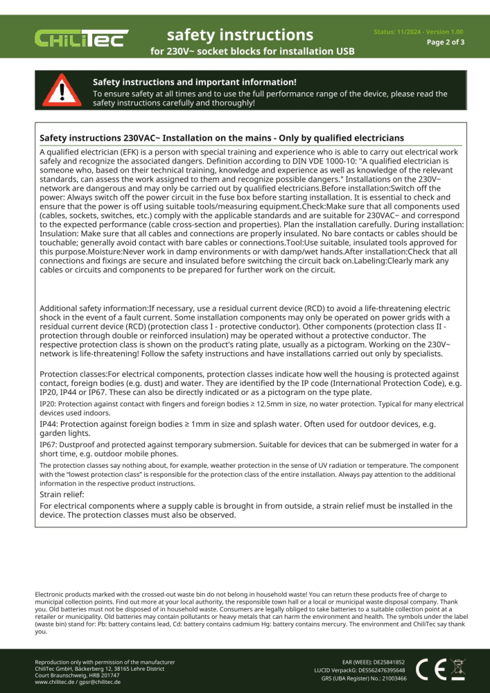 4-fach Steckdosenblock + 2x USB A+C 3,1A schwarz Aufbausteckdosen 23790