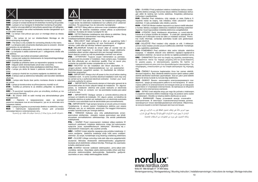 Nordlux LED Wandleuchte Mona Weiss RA90 2700K 3-stufiges Moodmaker™-Dimmen 2110561001