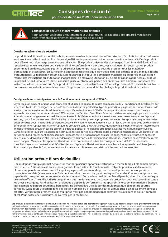 Aufbausteckdosen 2-fach Steckdosenblock + 2x USB A+C 3,1A weiss 23572