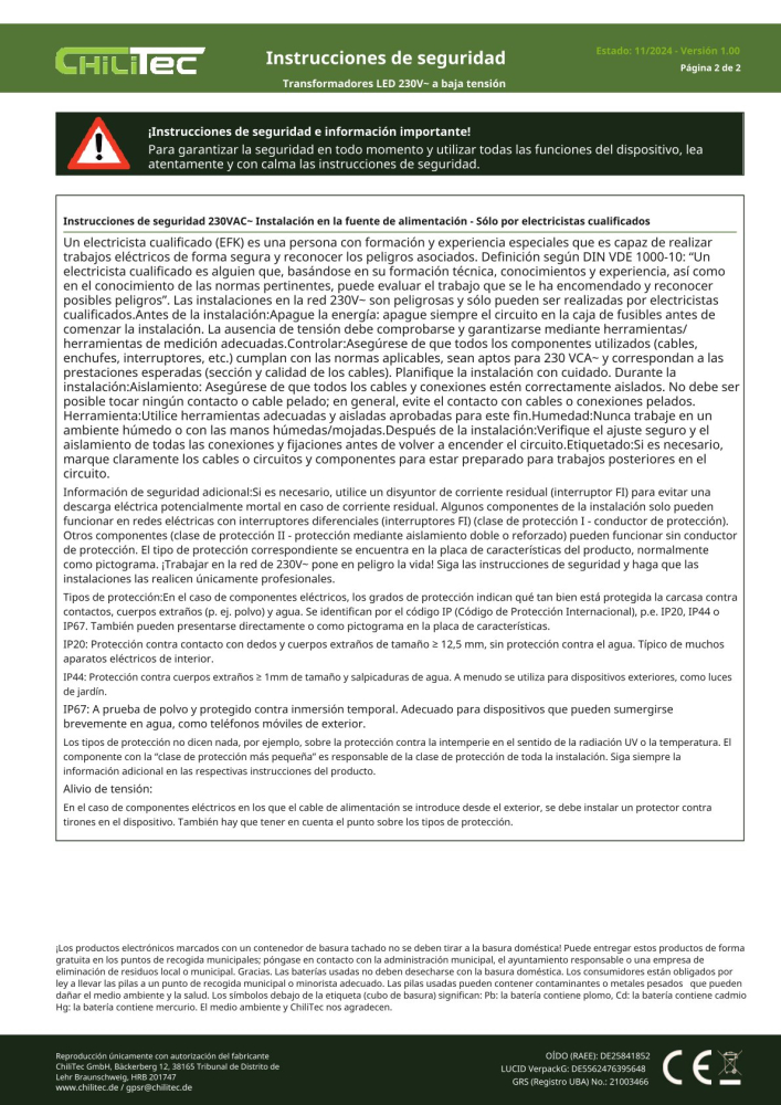 ChiliTec Steckdosensäule 4-fach Anthrazit IP44 Aussensteckdose 23445