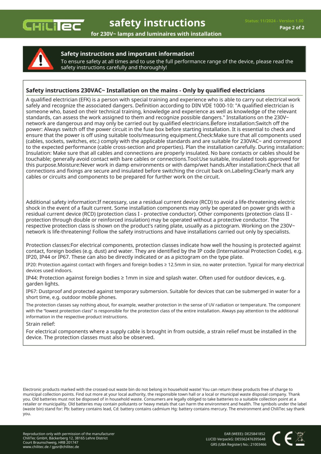 ChiliTec LED Modul "Piatto CCT 5" 100° Einbaustrahler 5W 3000K/4000K/6500K 24101