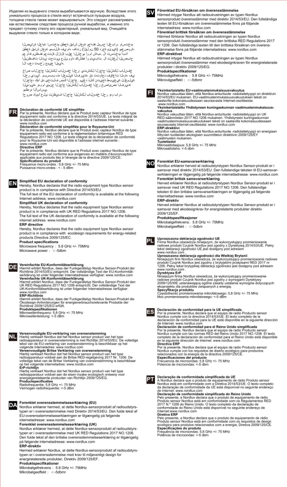 Nordlux MONTONE 33 Sensor Deckenleuchte 3000K IP44 13W 1300Lm 2210476101