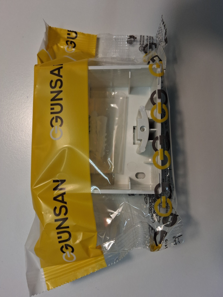 Gunsan Visage 1-fach Aufputz Aufbau Rahmen Aufputzgehäuse für Schalter Dimmer Steckdosen weiß