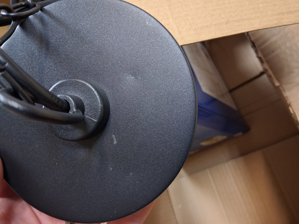 B-Ware - Pendelleuchte LIEGO 89 PEND B Kanlux E27 schwarz Pendel IP44 Aussenleuchte 36531