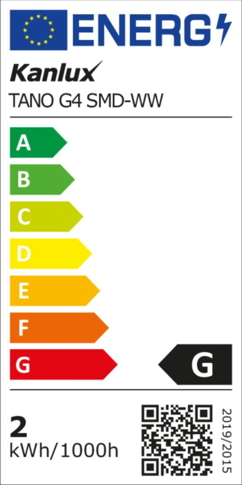 SMD LED Lampe G4 3000K warmweiss 1,5W 100Lm Leuchtmittel Kanlux 14936