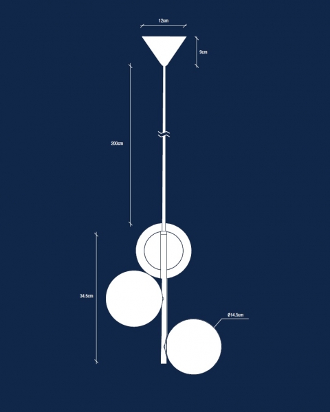 Pendelleuchte Lilly Nordlux Pendel 3xE14 Pendant schwarz 48603003