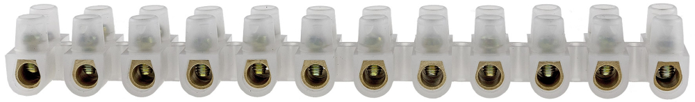 Lüsterklemmen transparent 4,0-10mm², 12 Klemmen Messingeinsatz, 17905