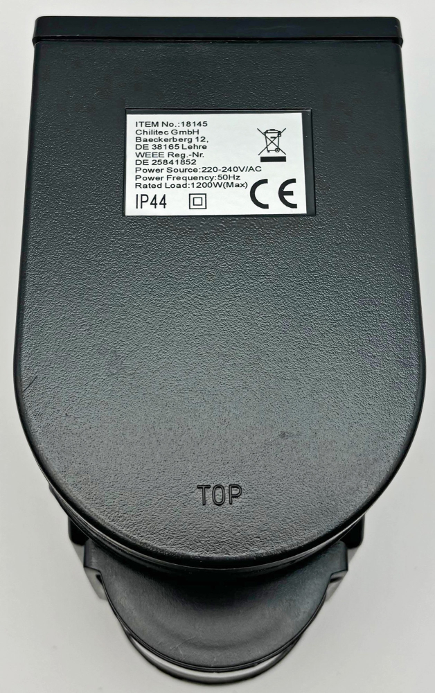 Aufputz Bewegungsmelder CBM 3-Draht 180° IP44 Schwarz 1-1200W 18145