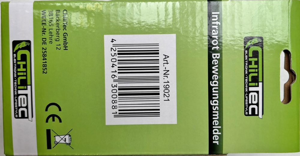 Aufputz Bewegungsmelder CBI 180° IP44 weiß 19021