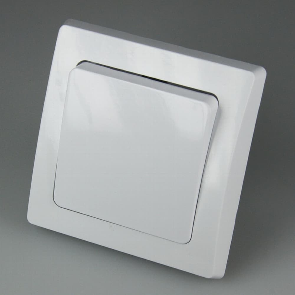 DELPHI Wechsel-Schalter Lichtschalter 250V 10A UP weiß Rahmen + Einsatz